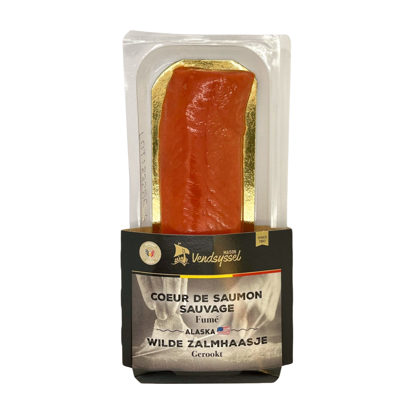 Coeur De Saumon Fumé Le Cœur De Saumon Fumé 22 Cœur de saumon fumé Sauvage d'Alaska - 100g – DFM Saveurs
