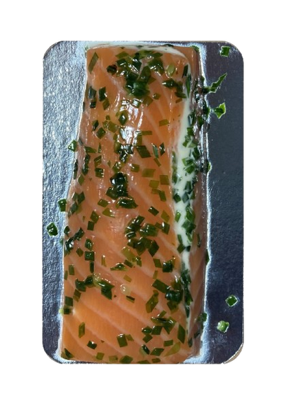 Cœur de saumon fumé farci au fromage frais & ciboulette • 140g