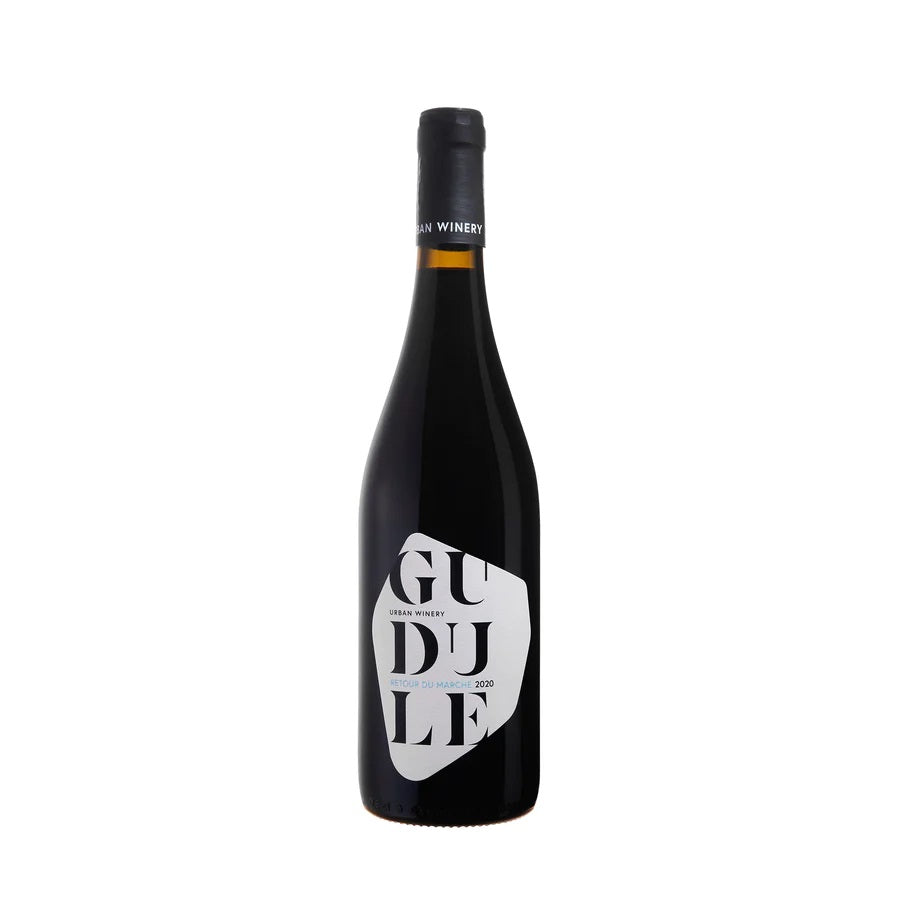 Vin rouge bio Gudule Winery Brussels. Raisins vinifiés en Belgique.